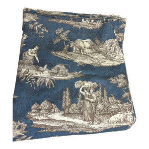 Williams Sonoma Home Cotton Toile (Blue/Ivory/Brown)