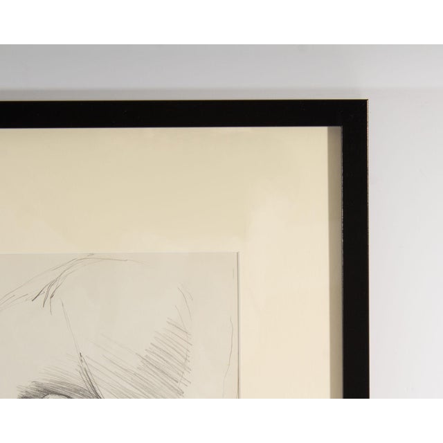 Graphite Portrait Drawing of a Man by James L. Bruch For Sale In Indianapolis - Image 6 of 8