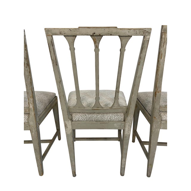 Neoclassical 19th Century Swedish Neoclassical Chairs - Set of 4 For Sale - Image 3 of 18