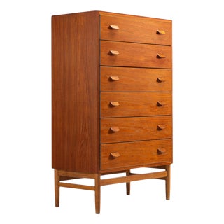 Vintage Model F17 Chest of Drawers in Teak by Poul M. Volther for FDB Møbler, Denmark, 1960 For Sale