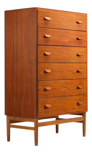 Vintage Model F17 Chest of Drawers in Teak by Poul M. Volther for FDB Møbler, Denmark, 1960