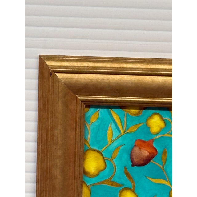 Sofia Bonati Lucia Art Nouveau Watercolor, Framed For Sale - Image 4 of 12