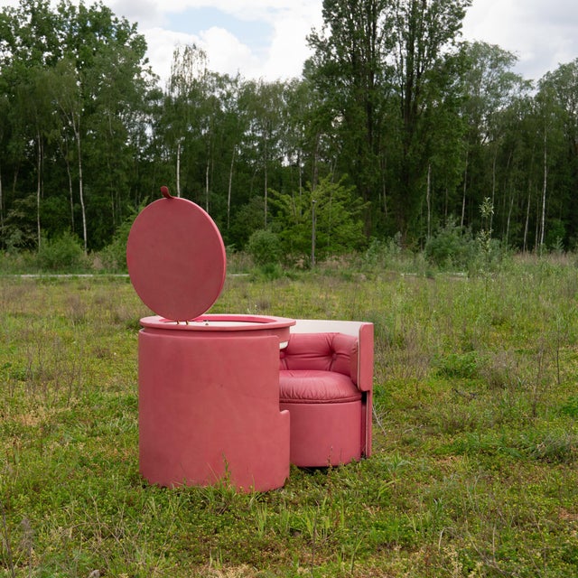 Dilly Dally Vanity Table by Luigi Massoni for Poltrona Frau, 1960s, Set of 2 For Sale - Image 14 of 16