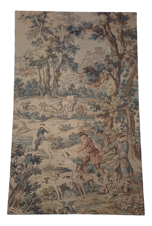 Gobilin Tapestry on Wooden Backing, 1800s