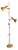 Mid-Century German Floor Lamp in Yellow and Chrome, 1970s For Sale