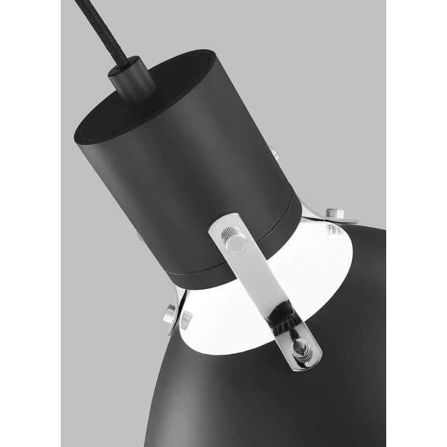 2020s Sean Lavin by Visual Comfort Studio Brynne Medium LED Pendant, Matte Black For Sale - Image 5 of 7