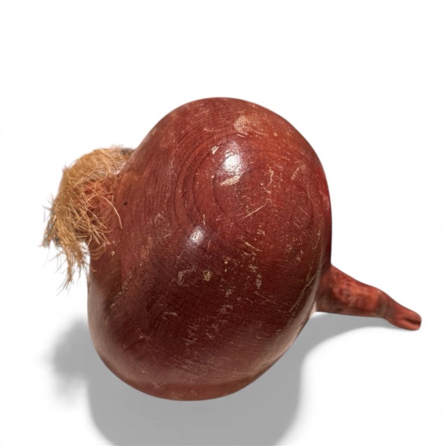 Carved and Painted Tromp l'Oeil Vegetables- A Set of 4 For Sale - Image 4 of 5