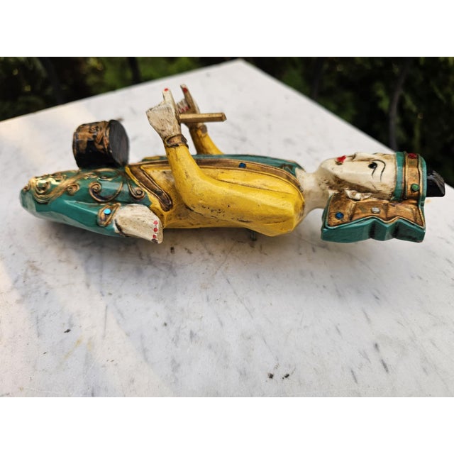 Wood Carved Figure in Beech, 1890s For Sale - Image 7 of 9