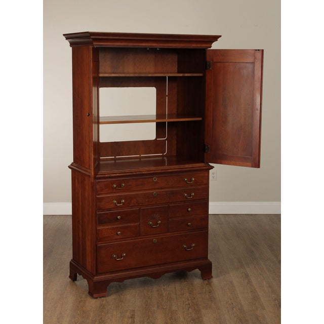 American Pennsylvania House Traditional Style Cherry Armoire For Sale - Image 3 of 12