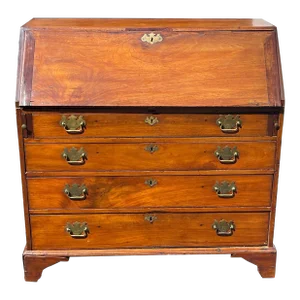 Antique American Mahogany Slant Front Secretary Desk