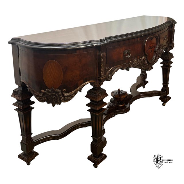 Brown Antique West End Furniture Company Victorian Style Mahogany Sideboard For Sale - Image 8 of 12