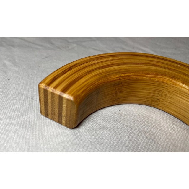 1970s High Quality Vintage Handmade Japanese Kyoto Square Bamboo Walking Stick Cane For Sale - Image 5 of 15