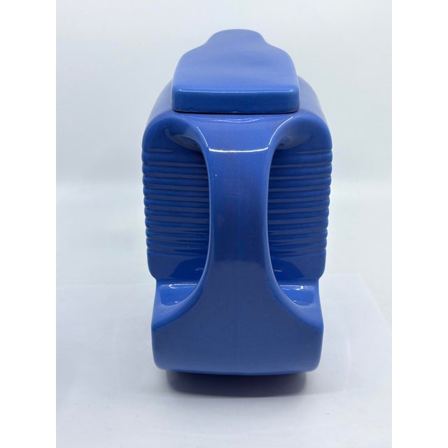 Westinghouse 1930’s Blue Milk Storage Container With Lid by Westingtonhouse For Sale - Image 4 of 9