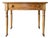 19th Century Scrubbed Pine Farmhouse Desk or Dining Table With Turned Legs For Sale
