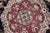 Art Nouveau 1990's Medallion Pak-Persian Black/Pink Wool Round Rug- 5'11'' X 6'2'' For Sale In New York - Image 6 of 9