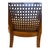 Textile Vintage French Regency Style Cane Barrel Back Armchair From Beachler’s Drexel Heritage Gallery For Sale - Image 7 of 9