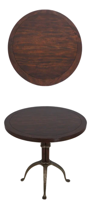 Theodore Alexander Round Iron Base Lamp Table
