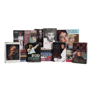 Decorative Books - Autobiographies & Biographies Dust Jacket Books - Books By The Foot For Sale
