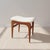 1970s Vintage Stool in Linen-Colored Leather, 1960s For Sale - Image 5 of 8