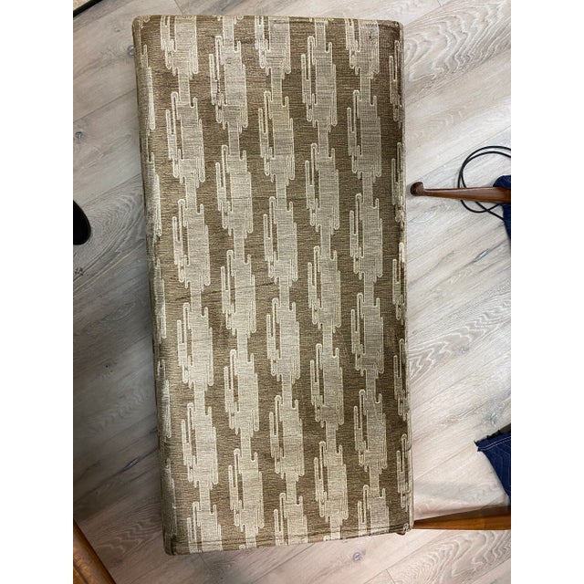 Vintage Mid-Century Modern Upholstered Bench For Sale In New York - Image 6 of 6