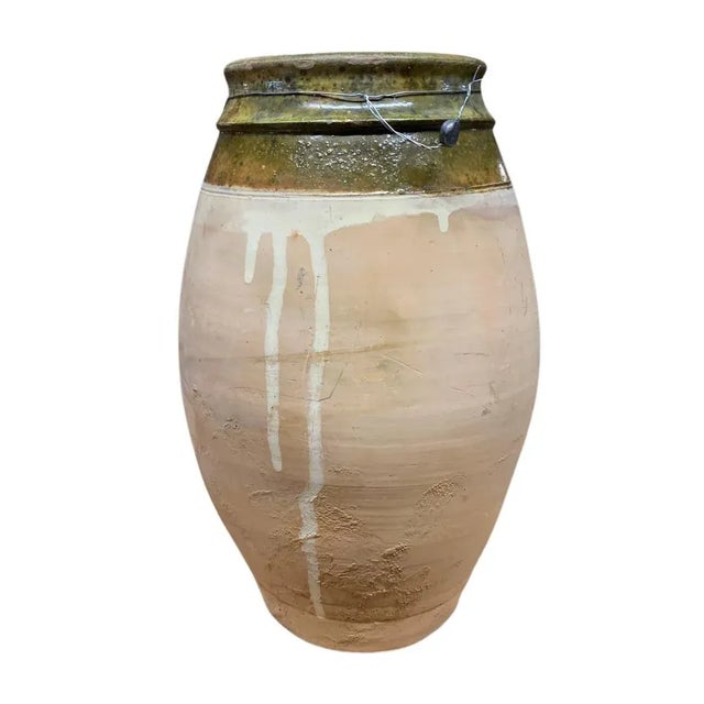 French Provincial Vintage Turkish Terracotta Oil Jar For Sale - Image 3 of 6
