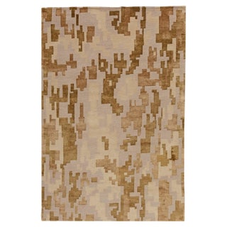 Arthur Dunnam Abstract Design Handmade Rug for Doris Leslie Blau For Sale