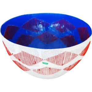 Stitched White Paper Bowl
