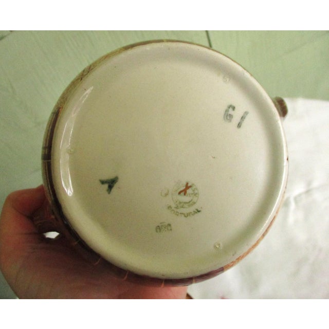 1930s Fabrica De Louca De Sacavem of Portugal Large Teapot and Lidded Sugar Bowl For Sale - Image 14 of 14