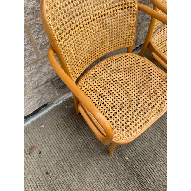 A Pair of Mid Century Thonet Style Bentwood Prague Chairs Chairs For Sale In Philadelphia - Image 6 of 9