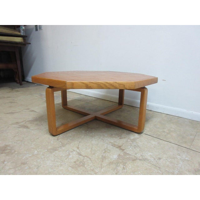 Vintage MidCentury Lane XBase Octagon Floating Coffee Table Chairish