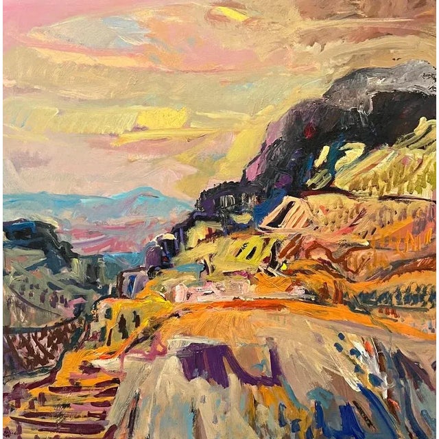 Jean Krille, Landscape 143, Oil on Masonite, 1986 For Sale - Image 12 of 12