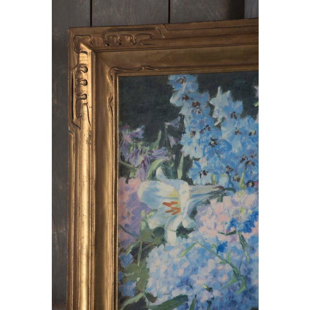 1920 Original Impressionism Oil Painting on Canvas by Charles Jacob Young For Sale - Image 4 of 9