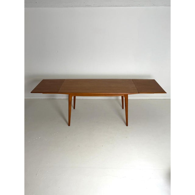 Boomerang Extendable Dining Table in Teak, 1960s For Sale - Image 10 of 13