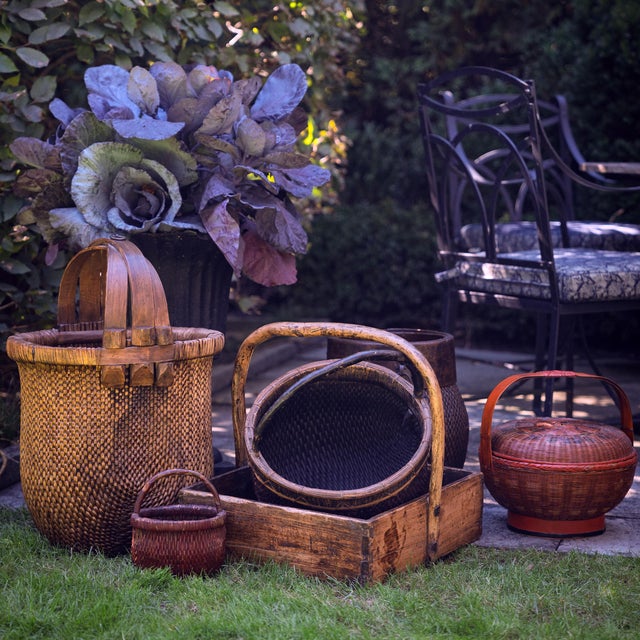 Chinese Bent Handle Fisherman's Basket, circa 1850 For Sale In Chicago - Image 6 of 8