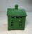 Metal Share Antique 1927 Cast Iron Green House Still Coin Bank by Andy & Susan Moore For Sale - Image 7 of 9