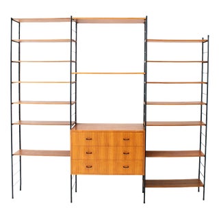 Vintage Teak String Bookcase by WHB, 1960 For Sale