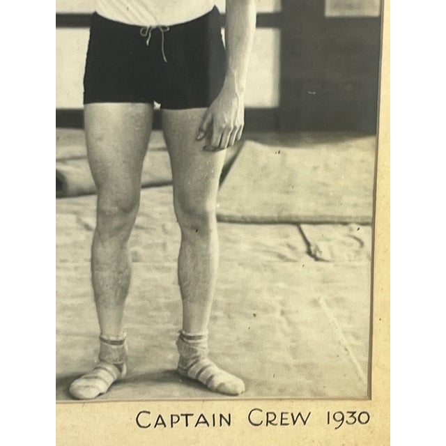 Cool original silver print photo of a Crew Captain inscribed and dated 1930. Strongly composed photo of the crew captain...