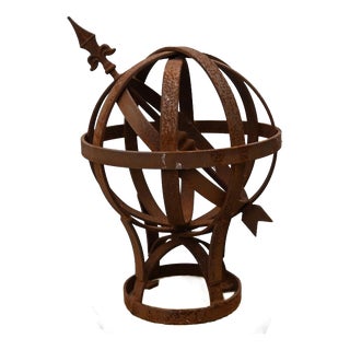 Garden Armillary Sphere in Cast Iron, 2000 For Sale