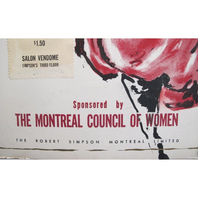 1960s 1960's Original Fashion Show Advertisement Carton - Simpson's Presents My Fair Lady Fashion Show For Sale - Image 5 of 6
