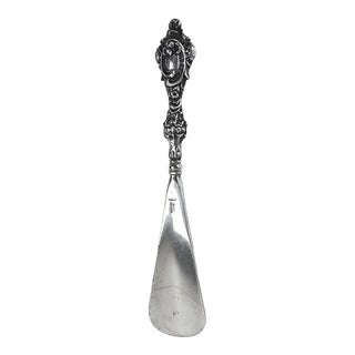 Antique 1904 Sterling Silver English Art Nouveau Shoe Horn For Sale