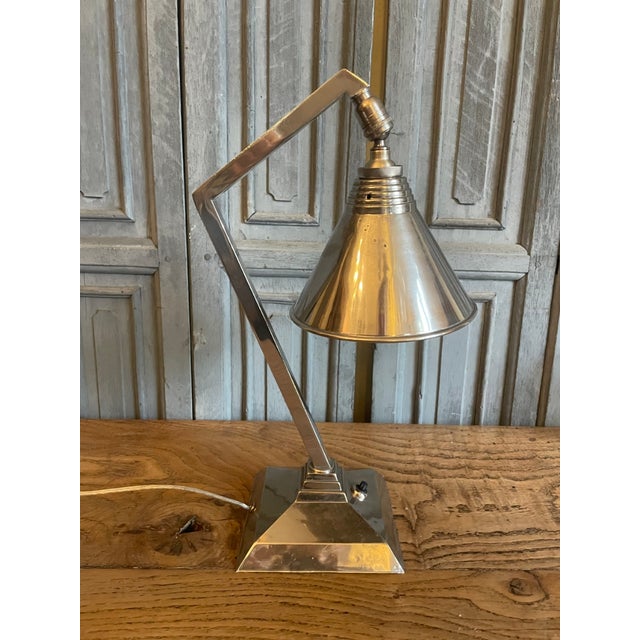 Vintage French Art Deco Table Lamp, 1930 For Sale - Image 12 of 17