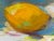 Textile D. C. Signed “Orange Juice” Acrylic on Canvas Original Painting For Sale - Image 7 of 12