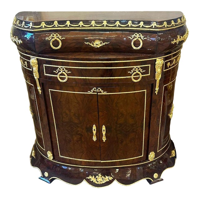 French Style Copper Commode With Bronze Details For Sale
