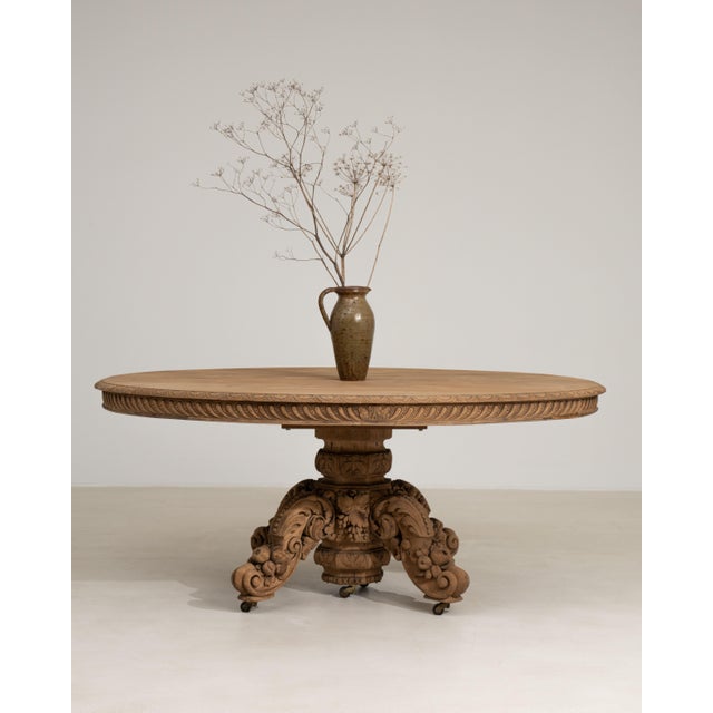 Henri II Oval Center Table, Antique, France, Circa 1880 For Sale - Image 4 of 14