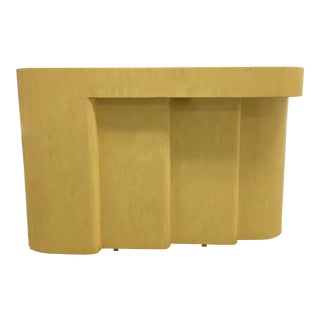 Karl Springer Style Tessellated Bone Dry Bar For Sale