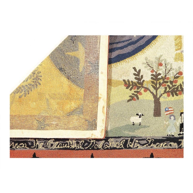 Traditional Pasargad DC Antique American Hook Rug For Sale - Image 3 of 3
