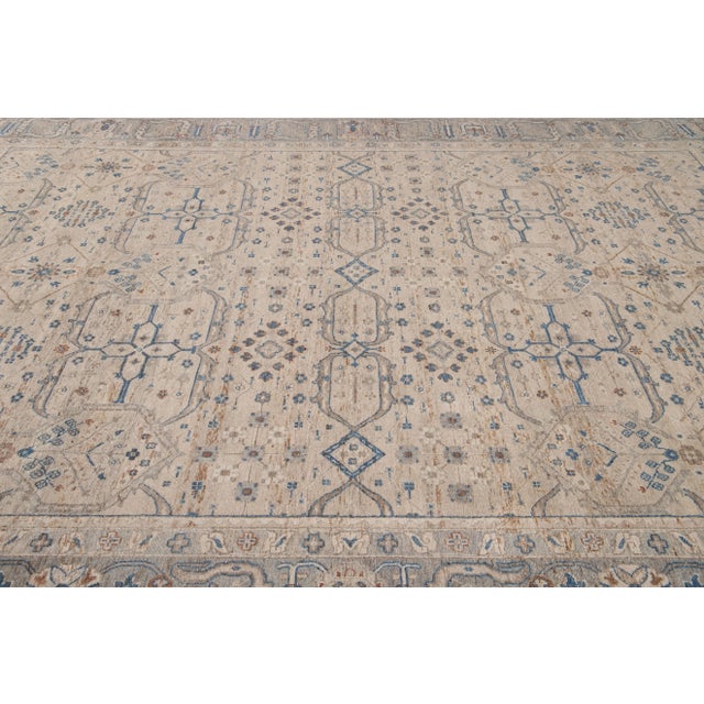 21st Century Contemporary Wilton Indian Wool Rug For Sale - Image 9 of 13