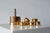 Contemporary Gold-Plated Brass Set by Pierre Forssell for Skultuna, Sweden, 1970s, Set of 7 For Sale - Image 3 of 6