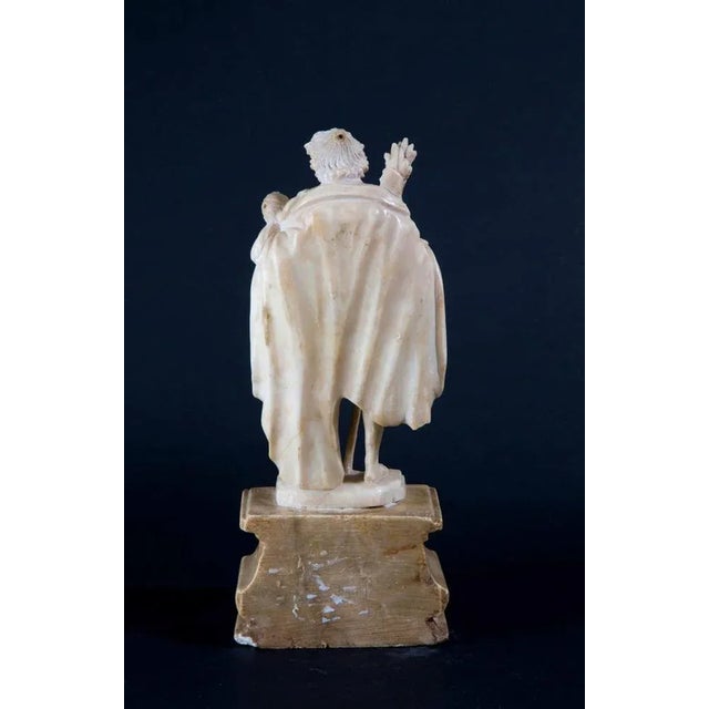 Marble sculpture depicting "Saint Cristofer" 18th century Marble base. Some defects Good condition for the age Measures:...