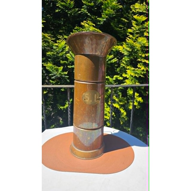 Art Deco Copper Umbrella Stand, 1920s For Sale - Image 6 of 6